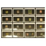 German States Stamps on dealer cards CV $733