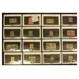 Canada Stamps on dealer cards CV $597