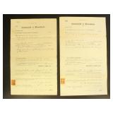 US Documents with Revenue Stamps (1860s-1870s) Mas