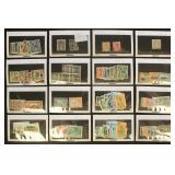 British Empire Stamps on dealer cards CV $950