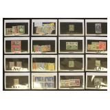 British Empire Stamps on dealer cards CV $781