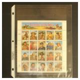 US Stamps #2870 Legends of the West error sheet