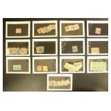 Canal Zone Stamps Mint and Used on Dealer Cards in