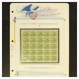US Stamps 1930s Imperforate and Souvenir Sheets on