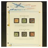 US Stamps Airmail Stamps Mint and Used on White Ac