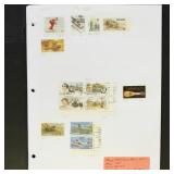 Canada Stamps Mint Hinged and Used on Pages, inclu