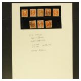 US Stamps #O15-O22 Used with faults, #O15 & O22 Mi