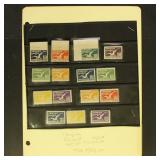 Uruguay Stamps #C10-C24 Mint Hinged on pages CV $3