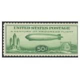 US Stamp #C18 Mint LH well centered baby Zeppelin