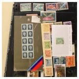 Worldwide Stamps on pages, in cards, etc, hundreds