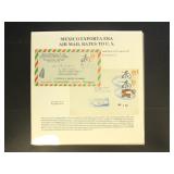 Mexico Stamps Exporta Issue Air Mail rates to U.S.