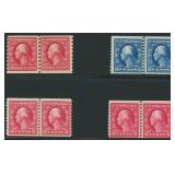 US Stamps Washington-Franklin Coil Line Pair lot o