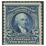 US Stamps #312 Mint HR with small thins 190CV $825