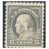 US Stamps #475 Mint LH 1916 Franklin CV $170