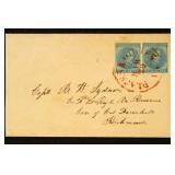 Confederate States of America #6 Pair Used on Cove
