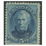 US Stamps #185 Mint Hinged with thin CV $550