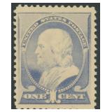 US Stamps #212 Mint NH 1887 Franklin CV $290