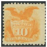 US Stamps #116 Mint LH with crease and r CV $1,850
