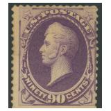 US Stamps #218 Mint Regummed with creases CV $250