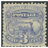 US Stamps #114 Mint HR with perf faults CV $225