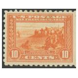 US Stamps #404 Mint HR wih creases, scarce CV $675