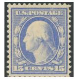 US Stamps #382 Mint HR with crease at top  CV $225