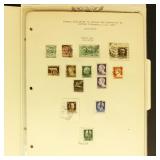 US & Worldwide Stamps on pages, includes some Mint
