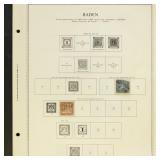 German States Stamps 1850s-1860s Used and Mint col