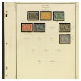 Canada Stamps Collection on pages, mostly mint gro