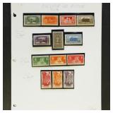 Worldwide Stamps Better Issues on pages, small fau