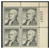 US Stamps #1053 Mint Hinged Plate Block of 4, hing