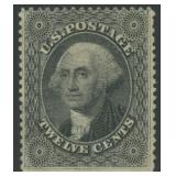 US Stamps #36B Mint No Gum, small thins CV $400