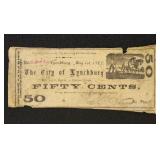 Virginia Obsolete Currency 50 Cents Bank of Lynchb