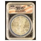 US Coins 2010 Silver Eagle Graded MS70 by ANACS