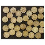 US Coins 30 1965-1970 40% Silver Kennedy Half Doll