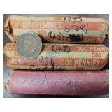 US Coins 1897 Indian Head Penny, 1943 Steel Pennie