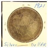 US Coins 2 Morgan Silver Dollars, circulated in fl