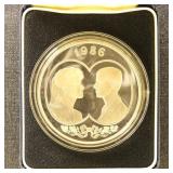 Falkland Islands Silver Coin, 1986 Royal Wedding C