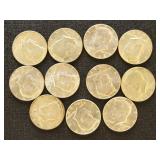 US Coins 11 1965-1970 40% Silver Kennedy Half Doll