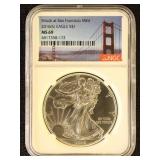 US Coins 2016-S Silver Eagle Graded MS69 by NGC