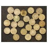 US Coins 25 1965-1970 40% Silver Kennedy Half Doll