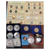 US & Worldwide Silver, Bronze & Copper Coins Token