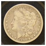 US Coins 1890-CC Morgan Silver Dollar, circulated