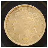 US Coins 3 Morgan Silver Dollars, circulated