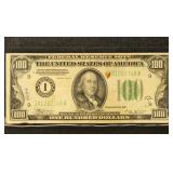 US Paper Money 1934B $100 Federal Reserve Note, wi