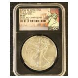 US Coins 2016-W Burnished Silver Eagle Lettered Ed