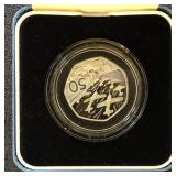 Great Britain Silver Proof Coin 1994 50 pence Pied