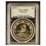 US Silver Coin 1997-P Botanical Dollar MS68 PCGS G