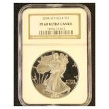 US Coin 2004-W Silver Eagle PF69 Proof Ultra Cameo