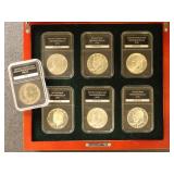 US Coins incl Silver in 2 Presentation boxes, incl